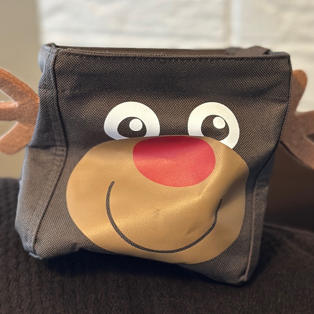 Littles carry-all Caddy utility tote bag 31 Thirty One Reindeer Bag with Handle